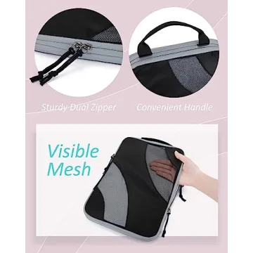 BAGSMART Compression Packing Cubes Set for Easy Travel