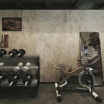 TOTIO Gray Concrete Wallpaper Peel Stick Easy Installation