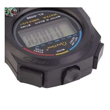 Pgzsy 2 Pack Multi-Function Electronic Digital Sport Stopwatch Timer, Large Display with Date Time and Alarm Function,Suitable for Sports Coaches Fitness Coaches and Referees,Pgzsy