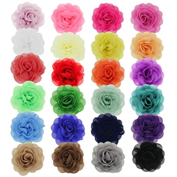 inSowni Colorful Flower Hair Clips for Kids - 24PCS