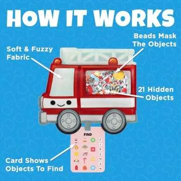 BIZYBOO - The Original Seek & Find Plush - Hidden Object Search Problem Solving Educational Matching...