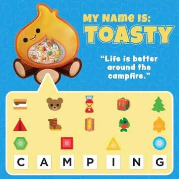 BIZYBOO - The Original Seek & Find Plush - Hidden Object Search Problem Solving Educational Matching Game for Kids 2 and Up - 2 Pack (GG & Toasty)