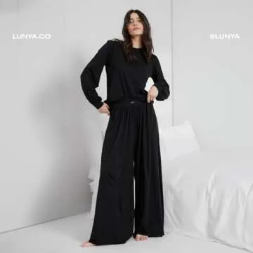 Lunya Organic Pima Wide Leg Pants Custom Length Comfort