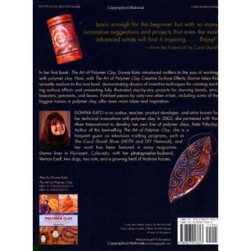 The Art of Polymer Clay Creative Surface Effects: Techniques and Projects Featuring Transfers, Stamp...