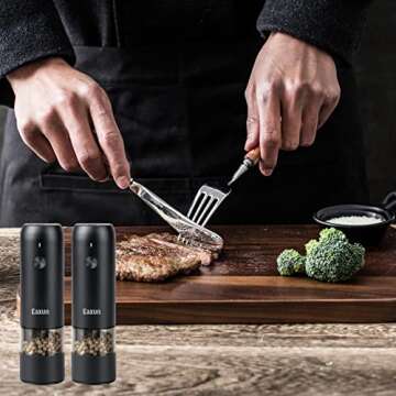 USB Rechargeable Electric Salt and Pepper Grinder