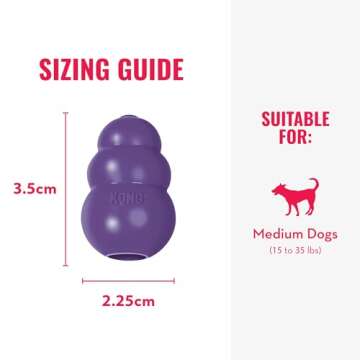 KONG Senior - Dog Toy with Gentle, Natural Rubber - Durable Dog Toy for Older Dogs - Use Treats with Stuffable Chew Toy - Treat Toy for Chewing & Fetching - for Medium Dogs