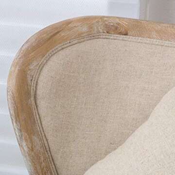 Christopher Knight Home Crenshaw Fabric Wing Chair, Beige