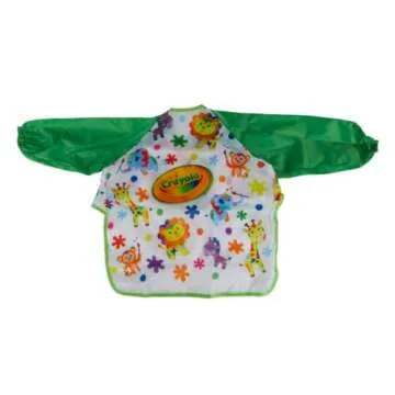 Crayola Art Smock for Toddlers, Small Waterproof Bib, Best Fit for Age 1 (12 Months), 1 x 7-1/5 x 8-1/10 in