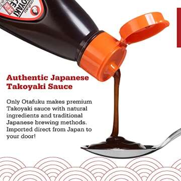 Otafuku Takoyaki Sauce from Japan - Delicious Original Japanese Flavor for Takoyaki Balls (10.6 Ounces)