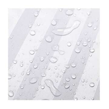 Extra Long Washable Shower Curtain Liner with Hooks