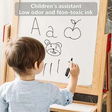 24 Pack Black Dry Erase Markers | Fine Tip & Non-Toxic Bulk Set