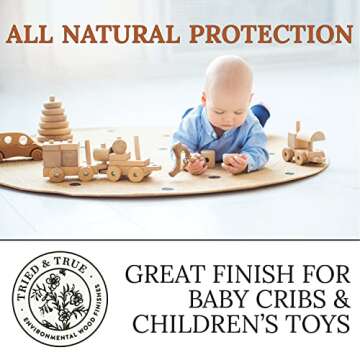 Tried & True Original Wood Finish, Pint - Linseed Oil & Beeswax Blend, Ideal for All Woodwork, Long-...