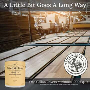 Tried & True Original Wood Finish, Pint - Linseed Oil & Beeswax Blend, Ideal for All Woodwork, Long-Lasting Durability, Food Safe Sealer, Non-Toxic Wood Finish