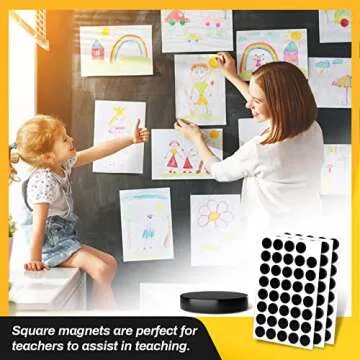 Sukh 120PCS Round Adhesive Magnets for Easy Organization
