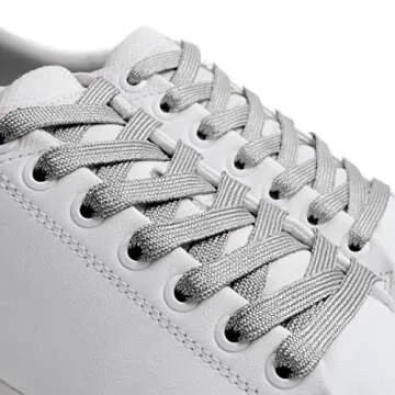 Stylish Flat Metallic Laces - Gold & Silver 54"