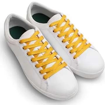 Stylish Flat Metallic Laces - Gold & Silver 54"