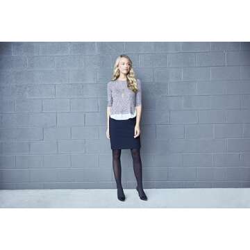 No Nonsense Control-Top Opaque Tights - 2 Pack | Large