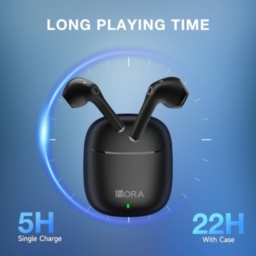 1 Hora Wireless Bluetooth Earbuds with Charging Case