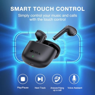 1 Hora Wireless Bluetooth Earbuds with Charging Case