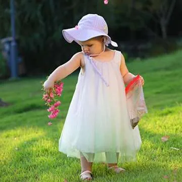 DASMINI Baby Toddler Sun Hat with UPF 50+ Protection