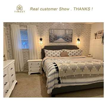 Timeet Peel and Stick Faux Brick Wallpaper for Easy Decor