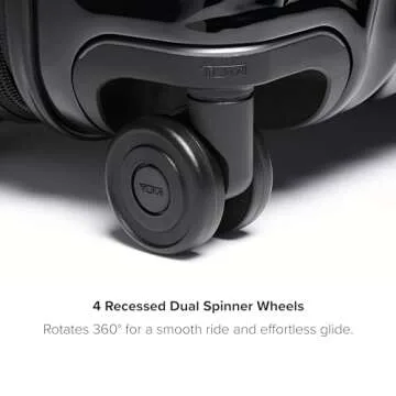 TUMI - 19 Degree International Expandable 4 Wheeled Carry-On - Hard Shell Suitcase - 21.8" X 14.0" X 9.0" - Black