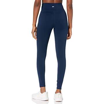 Amazon Essentials Women's Studio Sculpt Mid-Rise Full-Length Active Legging, Navy, Medium