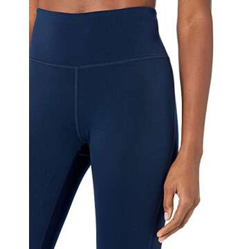 Amazon Essentials Women's Studio Sculpt Mid-Rise Full-Length Active Legging, Navy, Medium