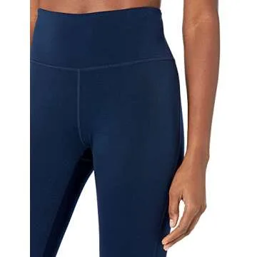 Amazon Essentials Women's Studio Sculpt Mid-Rise Full-Length Active Legging, Navy, Medium