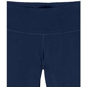 Amazon Essentials Women's Studio Sculpt Mid-Rise Full-Length Active Legging, Navy, Medium