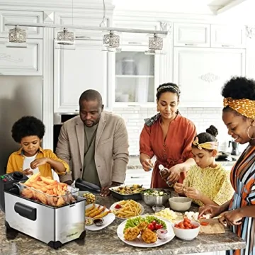 Aigostar Deep Fryer with Adjustable Temperature and Safety Features