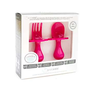 GRABEASE Baby Utensils (Pink)