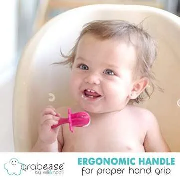 Grabease Baby Utensils Set for Toddlers - Pink