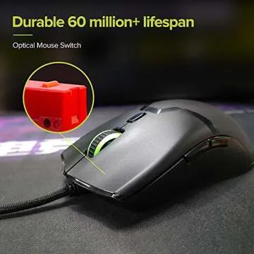 DeLUX M800DB Wireless Gaming Mouse - Lightweight, RGB, 16000DPI
