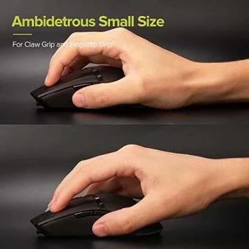 DeLUX M800DB Wireless Gaming Mouse - Lightweight, RGB, 16000DPI