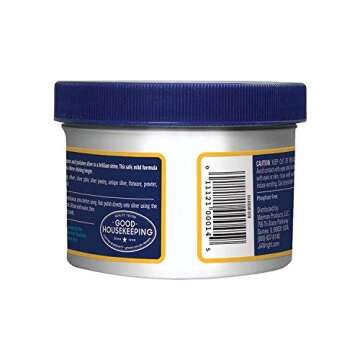 Wright's Silver Cleaner and Polish Cream - 8 Ounce - Ammonia Free - Gently Clean and Remove Tarnish Without Scratching