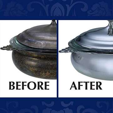 Wright's Silver Cleaner and Polish Cream - 8 Ounce - Ammonia Free - Gently Clean and Remove Tarnish Without Scratching