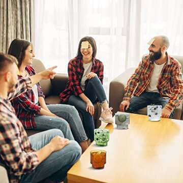 INSETLAN Vintage Glassware Set of 4, Stackable Colored Drinking Glass Cups, Premium Glass Tumbler for Hot & Cold Beverages, Water, Soda, Milk, Juice (L-4 colors)