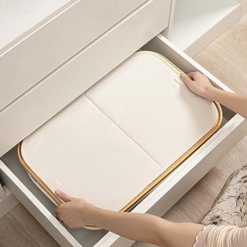 JOYBEST 140L Double Laundry Hamper with Bamboo Handles