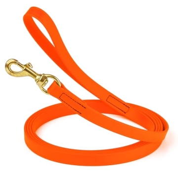 Viper Biothane Working Tracking Lead Leash Long Line for Dogs, 3/4" x 33ft, Hunter Orange