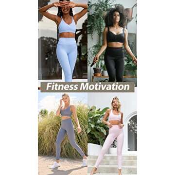 Comfortable High Waisted Leggings for Women - 4 Pack