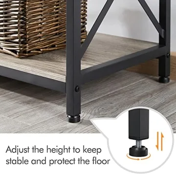 Yaheetech Kitchen Bakers Rack with Power Outlet