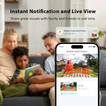 Birdkiss Smart Bird Feeder with Camera Solar, Auto Capture Bird Videos & Motion Detection, Bird Watching Camera Notify in Time, Metal Bird Feeder with Seed Guard, Ideal Present for Bird Lovers (Green)