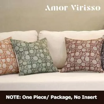 Amor Virisso Floral Pillow Covers for Living Room