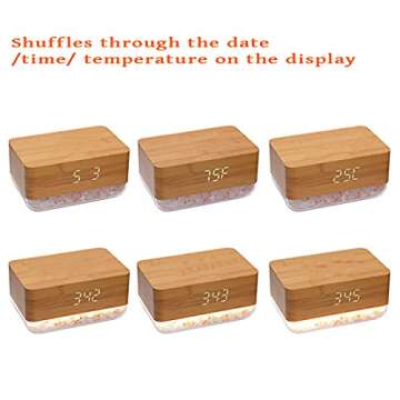 Ariel EDGE Sunrise Alarm & 7-Color Salt Lamp with Wireless Charger