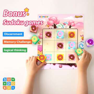 SILYMOLY Magnetic Blocks Candy World Land Edtion, Magnetic Tiles Building Blocks Boys & Girls Toys Age 3-5 4-8 5-7 Sensory Gift for Kids，Magnets Cubes，Upgraded STEM Gift 1.2 Inches