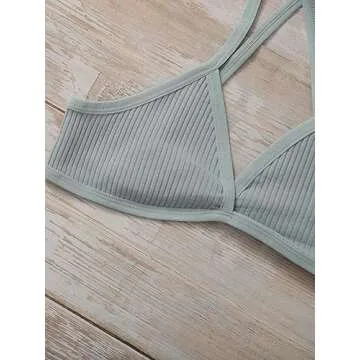 Verdusa Women's Criss Cross Bralette Set - Stylish Comfort