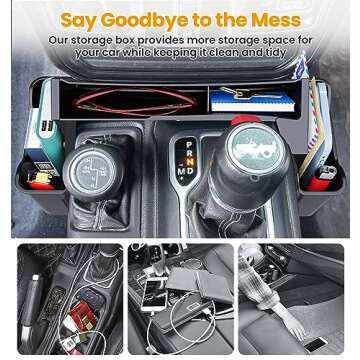 Eamplest Jeep Console Organizer for Wrangler JL & Gladiator