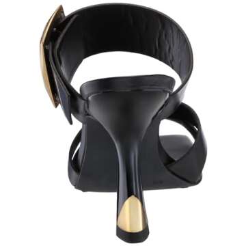 Vince Camuto Women's HELYA Heeled Sandal, Black, 8.5