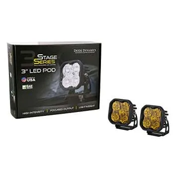 Worklight SS3 Sport Yellow SAE Fog Standard Pair Diode Dynamics
